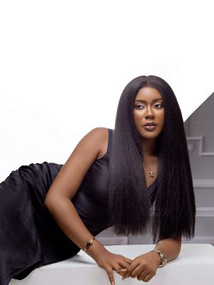 CiCi - Synthetic Kinky Straight Wig | Best 5x5 Lace Closure | Human Hair Feel