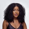 Wig Tiana - Synthetic Fibre Kinky Curly Wig | Human Hair Feel | UK